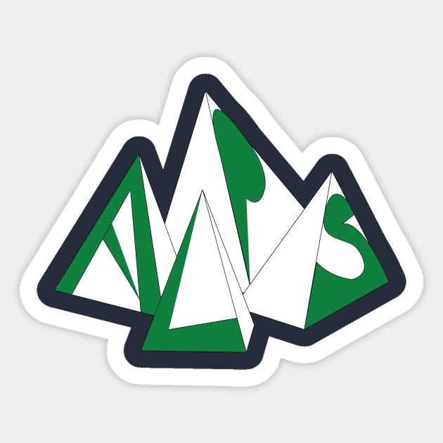 alp mountains Sticker by new eccentrics